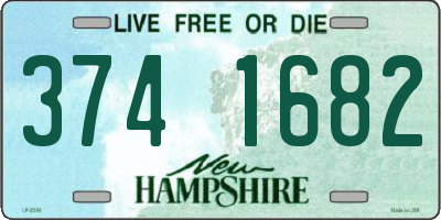 NH license plate 3741682
