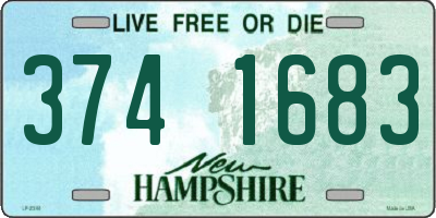 NH license plate 3741683