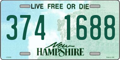 NH license plate 3741688