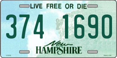 NH license plate 3741690