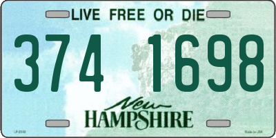 NH license plate 3741698