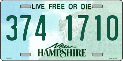 NH license plate 3741710