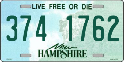 NH license plate 3741762