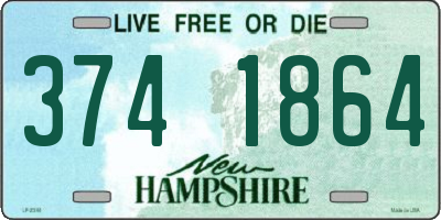 NH license plate 3741864