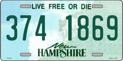 NH license plate 3741869