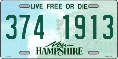 NH license plate 3741913