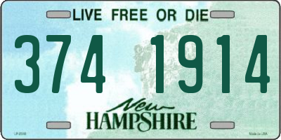NH license plate 3741914
