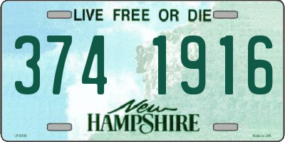 NH license plate 3741916