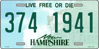 NH license plate 3741941