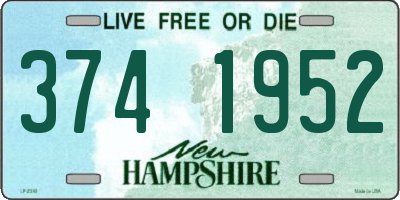NH license plate 3741952
