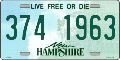 NH license plate 3741963