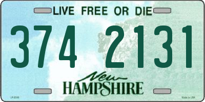 NH license plate 3742131