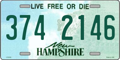 NH license plate 3742146