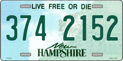 NH license plate 3742152