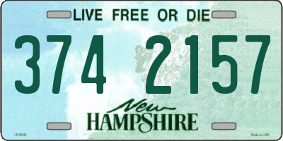 NH license plate 3742157