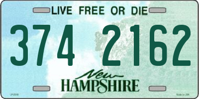 NH license plate 3742162