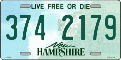 NH license plate 3742179