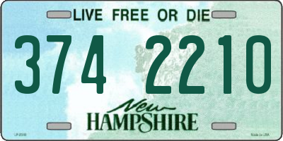 NH license plate 3742210