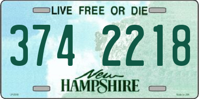 NH license plate 3742218
