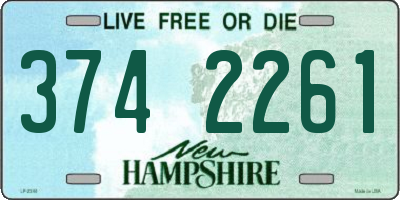 NH license plate 3742261