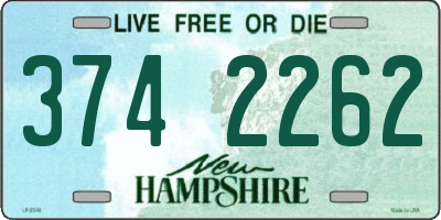NH license plate 3742262