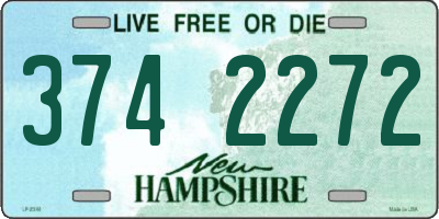 NH license plate 3742272