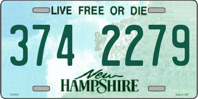 NH license plate 3742279