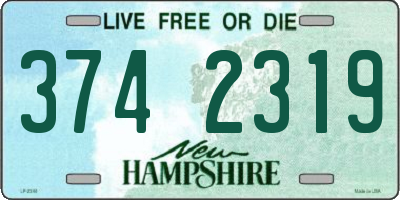 NH license plate 3742319