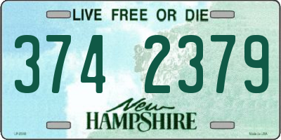NH license plate 3742379