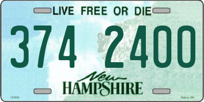 NH license plate 3742400