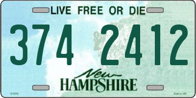 NH license plate 3742412