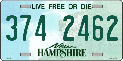 NH license plate 3742462