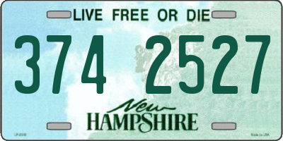 NH license plate 3742527