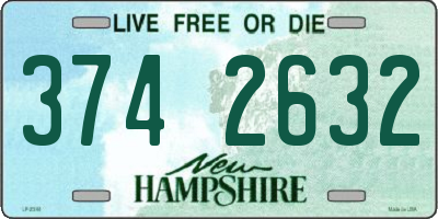 NH license plate 3742632