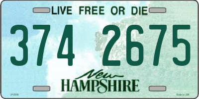 NH license plate 3742675