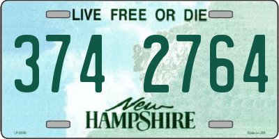 NH license plate 3742764