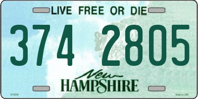 NH license plate 3742805