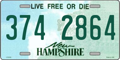 NH license plate 3742864
