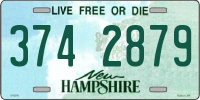 NH license plate 3742879