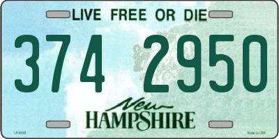 NH license plate 3742950