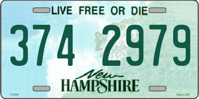 NH license plate 3742979