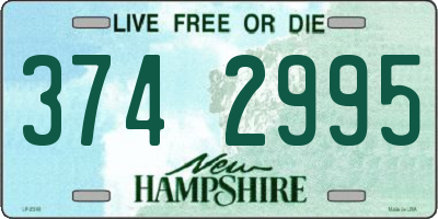 NH license plate 3742995