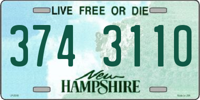 NH license plate 3743110