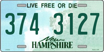 NH license plate 3743127