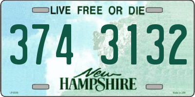 NH license plate 3743132