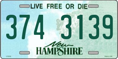 NH license plate 3743139