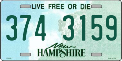 NH license plate 3743159