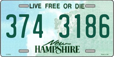 NH license plate 3743186