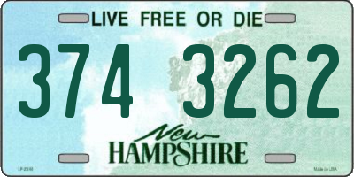 NH license plate 3743262