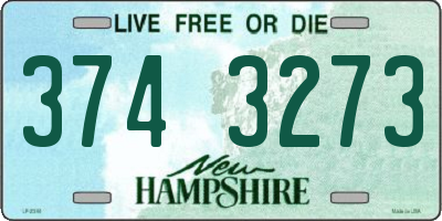 NH license plate 3743273